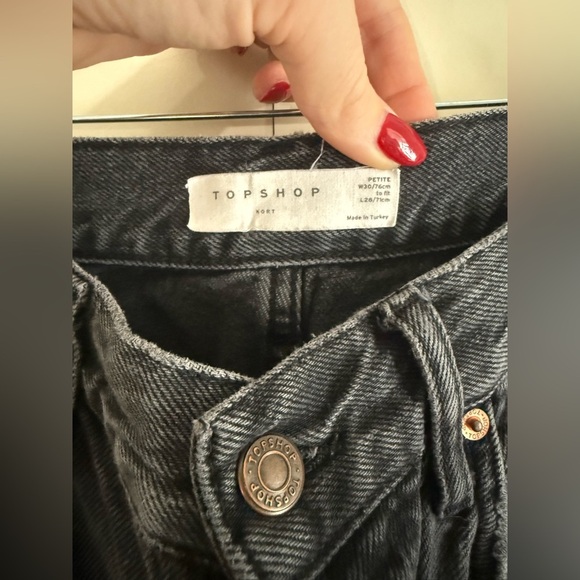 Topshop high waisted wide leg jeans - Picture 3 of 4